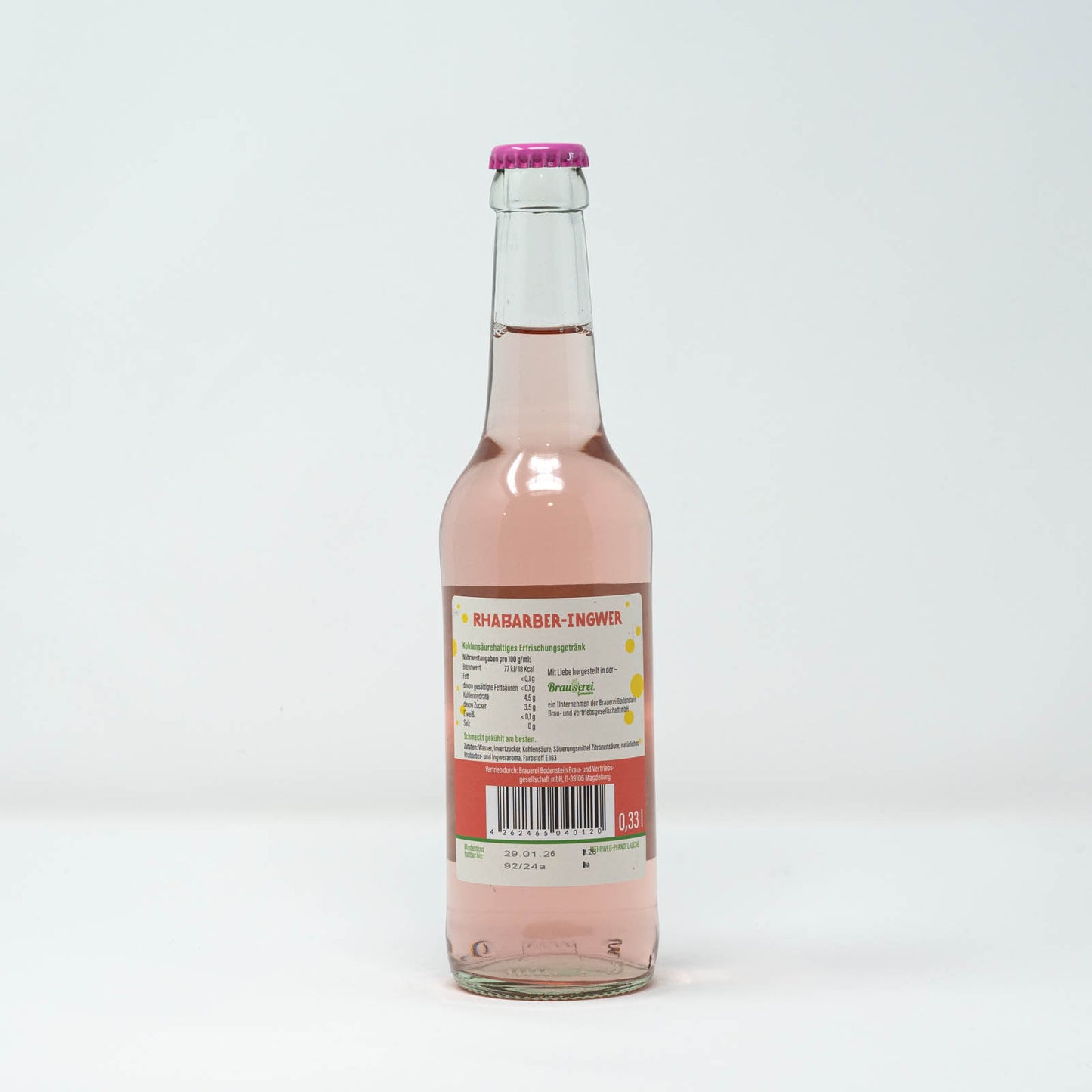 Rhabarber-Ingwer Brause