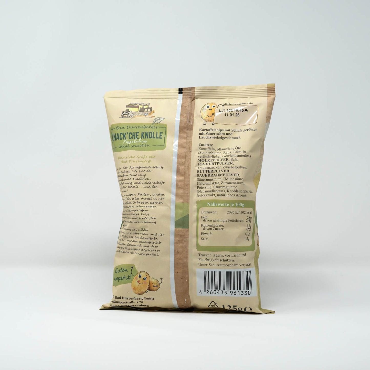 Bad Dürrenberger Kartoffelchips Sauerrahm-Lauchzwiebel